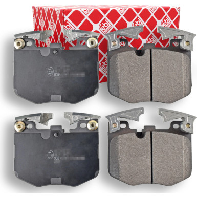 FEBI BILSTEIN 116430 Bremsbeläge Vorderachse, für Verschleißwarnanzeiger vorbereitet