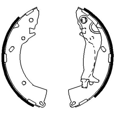 0 986 487 697 Bremsbackensatz