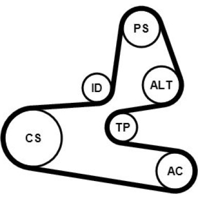 6PK1564K1 Keilrippenriemensatz 6PK1564K1 Keilrippenriemensatz