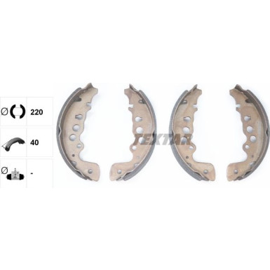 91057600 Bremsbackensatz 91057600 Bremsbackensatz