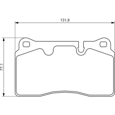 BOSCH Bremsbelagsatz, Scheibenbremse 0 986 494 351