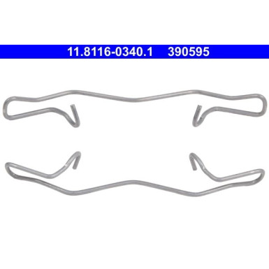 2 x ATE Feder, Bremssattel | 11.8116-0340.1