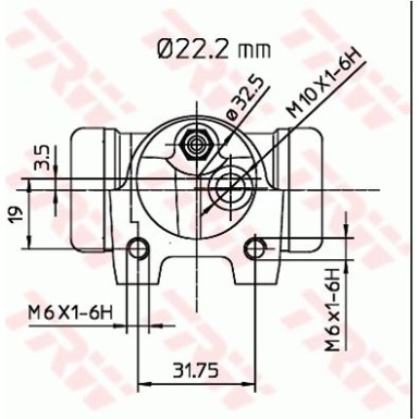 TRW | Radbremszylinder | BWH134 TRW | Radbremszylinder | BWH134