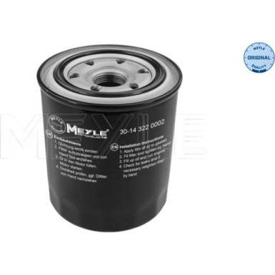 Meyle Ölfilter MEYLE-ORIGINAL: True to OE 30-14 322 0002