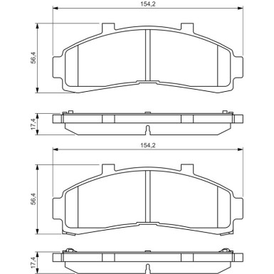 0 986 424 656 Bremsbelagsatz, Scheibenbremse 0 986 424 656 Bremsbelagsatz, Scheibenbremse