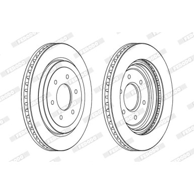 Ferodo | Bremsscheibe | DDF1611C-1