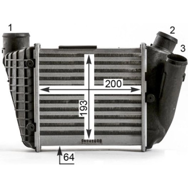 Mahle | Ladeluftkühler | CI 429 000P