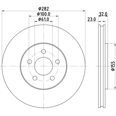 Hella | Bremsscheibe | 8DD 355 120-621
