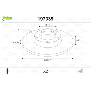 197339 Bremsscheibe 197339 Bremsscheibe