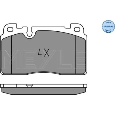 Meyle Bremsbelagsatz, Scheibenbremse MEYLE-ORIGINAL: True to OE 025 256 4317 Meyle Bremsbelagsatz, Scheibenbremse MEYLE-ORIGINAL: True to OE 025 256 4317