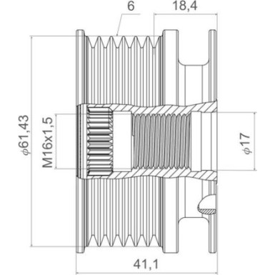 Valeo | Generatorfreilauf | 588437