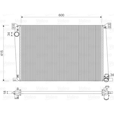 Valeo | Kühler, Motorkühlung | 735480
