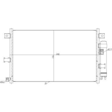 350481 Kondensator, Klimaanlage EASY FIT