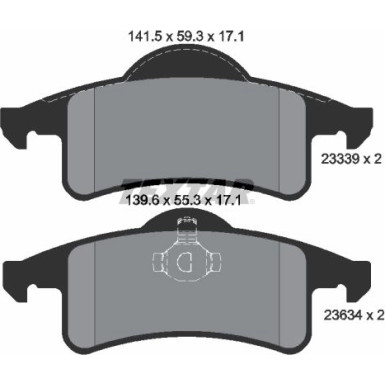 2333901 Bremsbelagsatz, Scheibenbremse