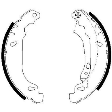 0 986 487 556 Bremsbackensatz