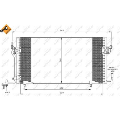 35439 Kondensator, Klimaanlage EASY FIT