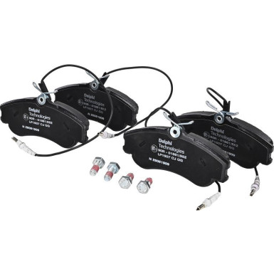 Delphi | Bremsbelagsatz, Scheibenbremse | LP1607