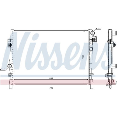 Nissens | Kühler, Motorkühlung | 61027