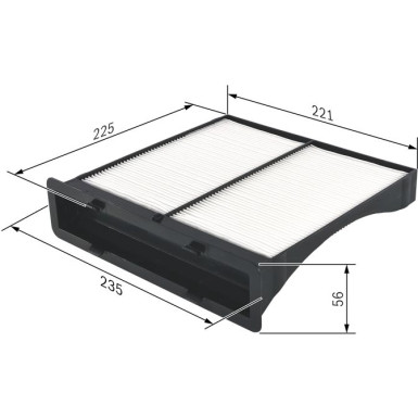 BOSCH 1 987 432 262 Innenraumfilter BOSCH 1 987 432 262 Innenraumfilter