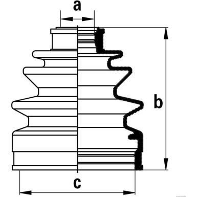 J2868003 Faltenbalgsatz, Antriebswelle