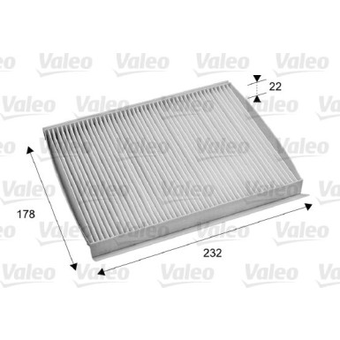 Valeo Filter, Innenraumluft VALEO ESSENTIAL 715686