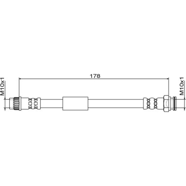 Metzger | Bremsschlauch | 4111843