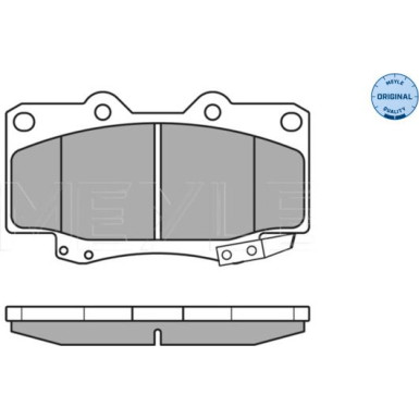 Meyle Bremsbelagsatz, Scheibenbremse MEYLE-ORIGINAL: True to OE 025 216 7915/W