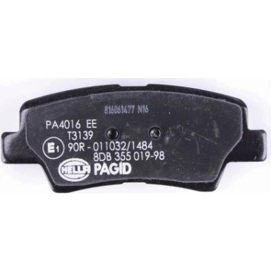 Hella Pagid | Bremsbelagsatz, Scheibenbremse | 8DB 355 019-981