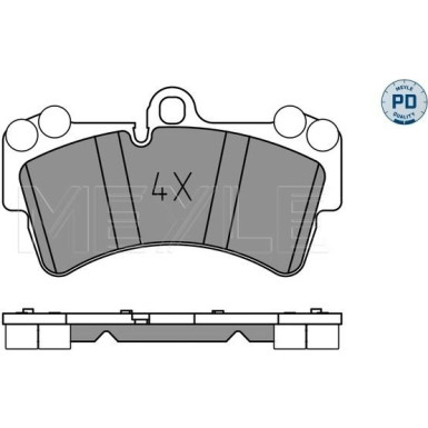 Meyle Bremsbelagsatz, Scheibenbremse MEYLE-PD: Advanced performance and design 025 236 9317/PD