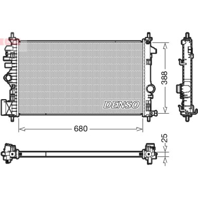Denso | Kühler, Motorkühlung | DRM20109