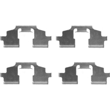 Hella | Zubehörsatz, Scheibenbremsbelag | 8DZ 355 203-671