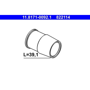 ATE | Führungshülse, Bremssattel | 11.8171-0092.1