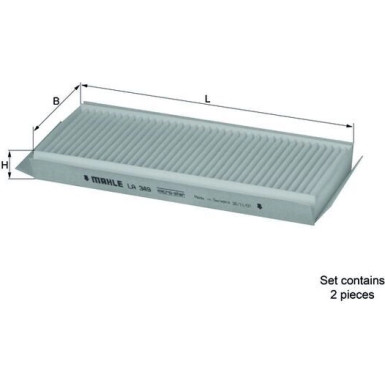LA 349/S Filter, Innenraumluft LA 349/S Filter, Innenraumluft