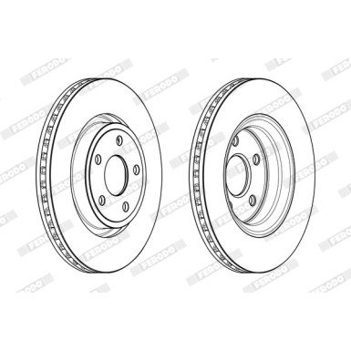 Ferodo | Bremsscheibe | DDF2097C-1