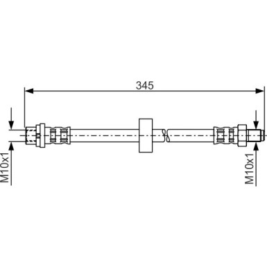 BOSCH | Bremsschlauch | 1 987 481 168
