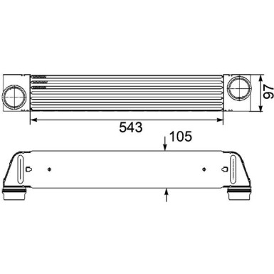 Mahle | Ladeluftkühler | CI 189 000P