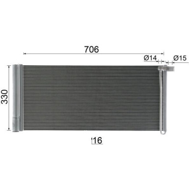 AC 425 000P Kondensator, Klimaanlage BEHR *** PREMIUM LINE ***