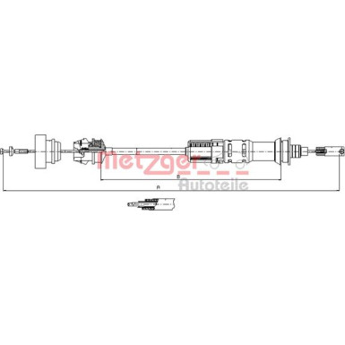 11.3921 Seilzug, Kupplungsbetätigung