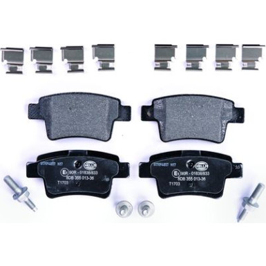 Hella | Bremsbelagsatz, Scheibenbremse | 8DB 355 013-361