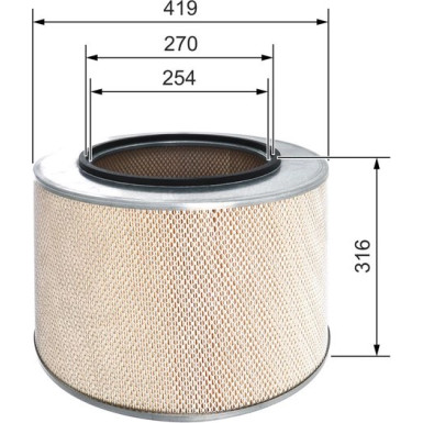 BOSCH 1 457 433 728 Luftfilter