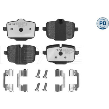 Meyle Bremsbelagsatz, Scheibenbremse MEYLE-PD: Advanced performance and design 025 247 0318/PD