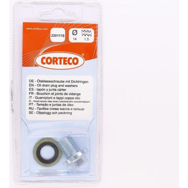 Corteco | Verschlussschraube, Ölwanne | 220111S