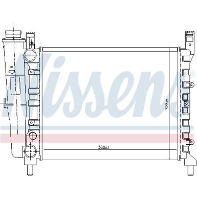 Nissens | Kühler, Motorkühlung | 61940