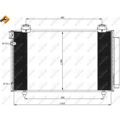 35592 Kondensator, Klimaanlage EASY FIT