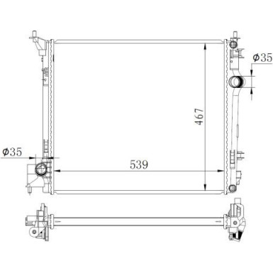 59271 Kühler, Motorkühlung 59271 Kühler, Motorkühlung