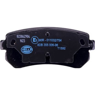 Hella | Bremsbelagsatz, Scheibenbremse | 8DB 355 006-961