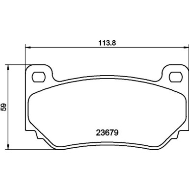 Hella | Bremsbelagsatz, Scheibenbremse | 8DB 355 009-721