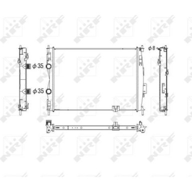 53755 Kühler, Motorkühlung 53755 Kühler, Motorkühlung