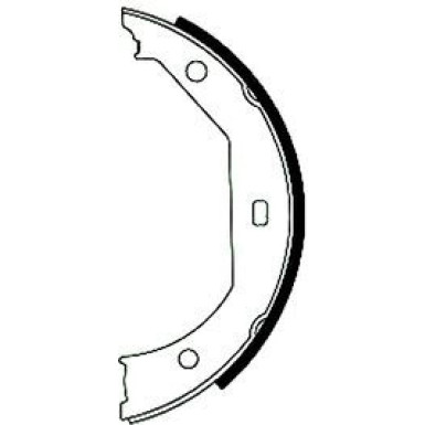91049300 Bremsbackensatz, Feststellbremse