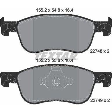 2274801 Bremsbelagsatz, Scheibenbremse Q+